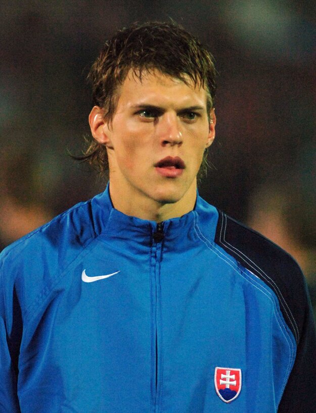 Martin Škrtel na snímke z obdobia, keď v národnom tíme začínal.
