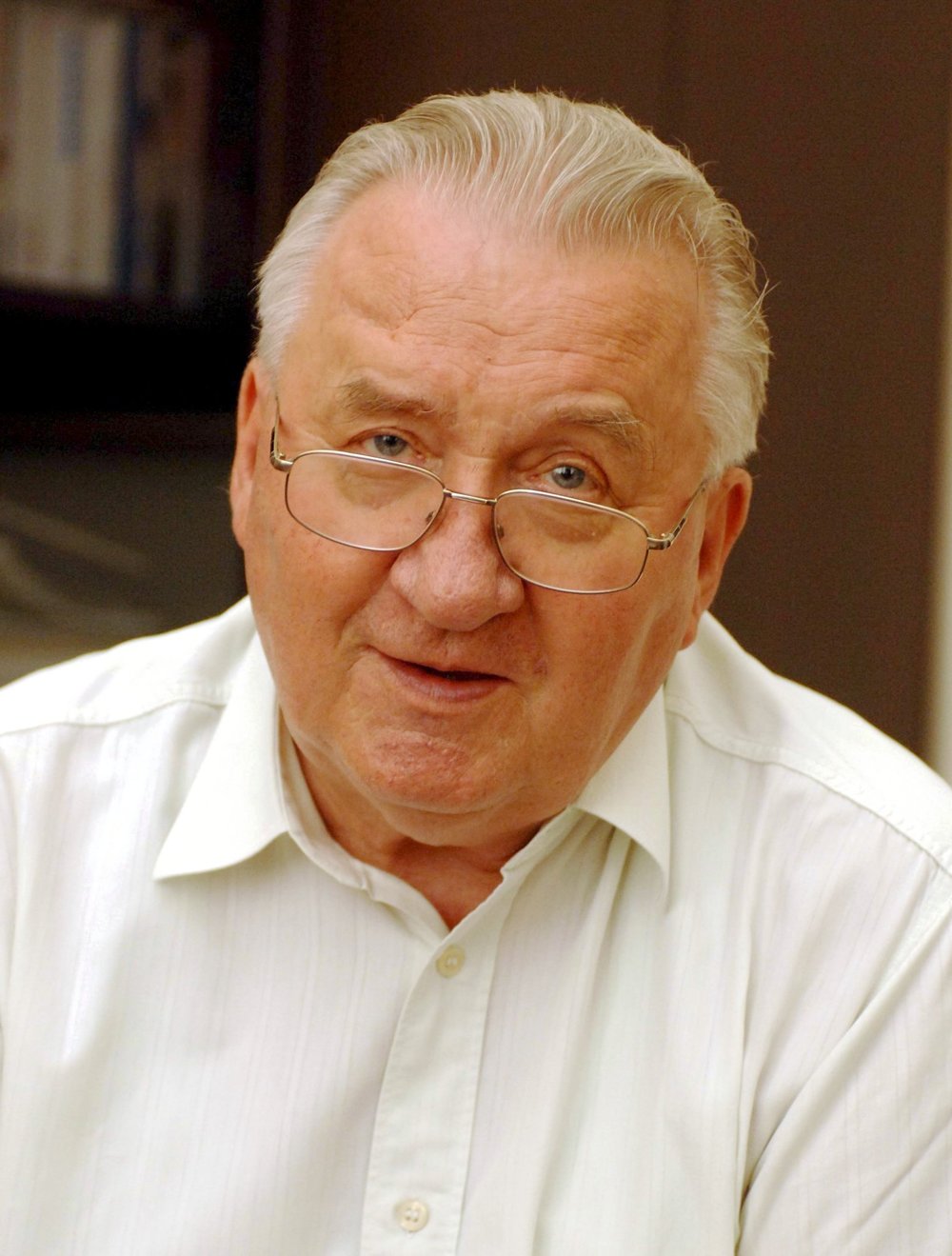 Portrét Michala Kováča z roku 2005.