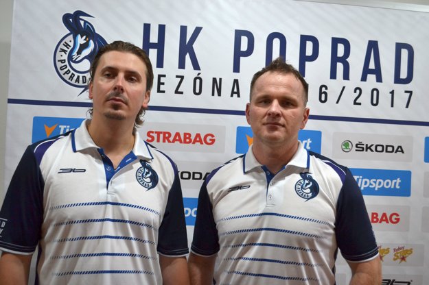 Tréneri František Štolc a Marcel Ozimák.