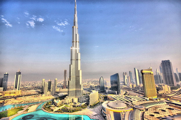 Burj Khalifa v Dubaji.