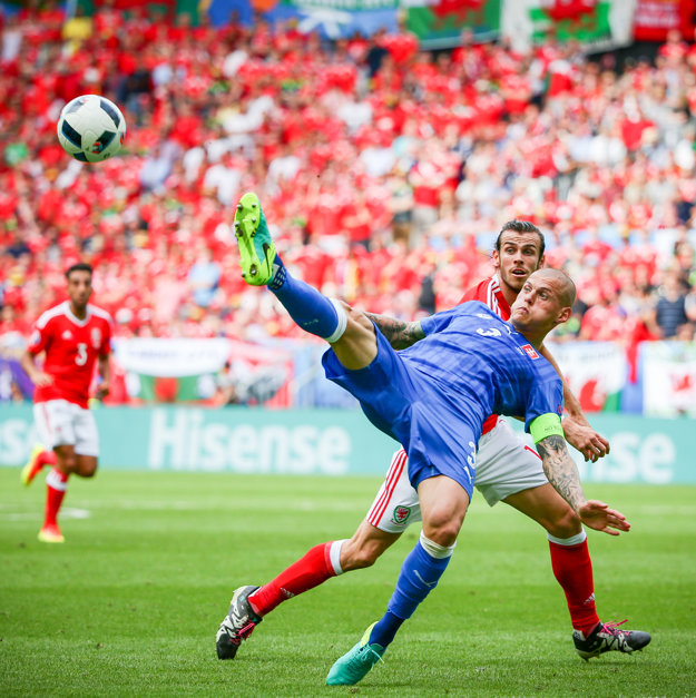Martin Škrtel v reprezentačnom drese.