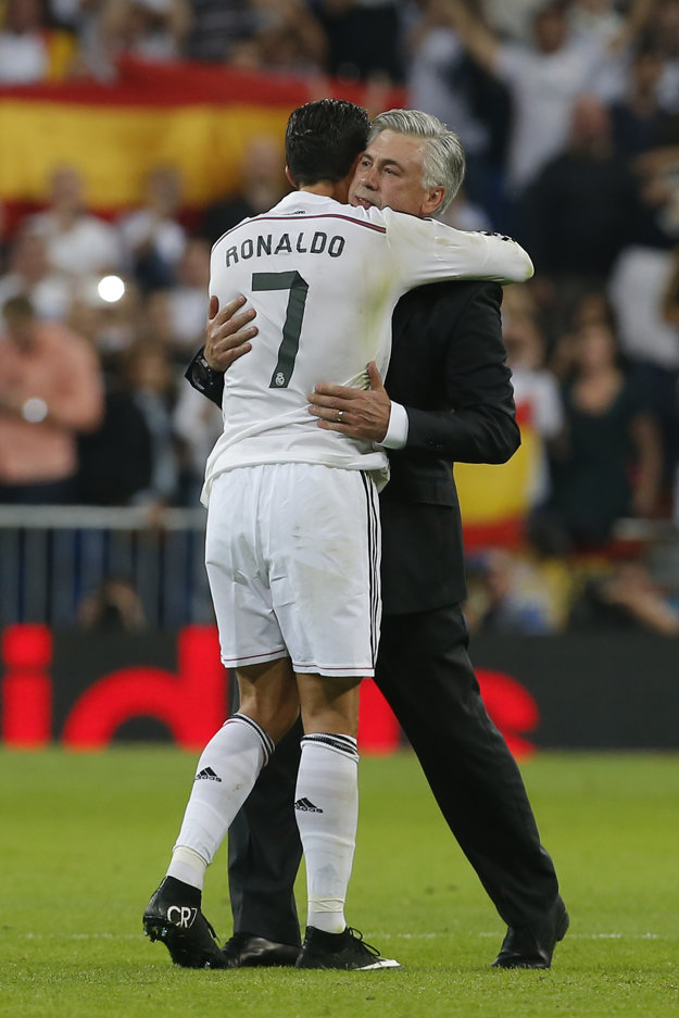 Aj Cristiano Ronaldo bol nešťastný z odchodu Carla Ancelottiho.