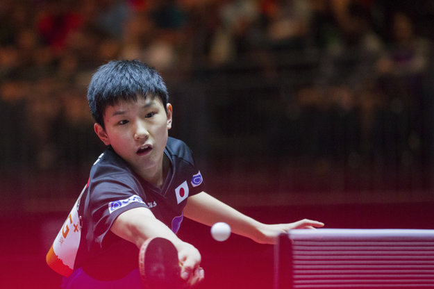 Japonec Tomokazu Harimoto je azda najväčším talentom stolného tenisu.