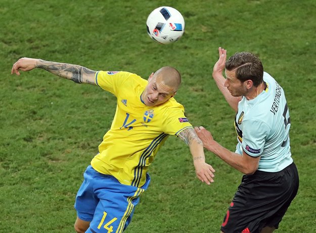 Minulý rok Lindelöf (vľavo) reprezentoval Švédsko aj na majstrovstvách Európy.