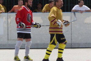 Skalická hokejbalová liga, semifinále Indiáni - Legendy
