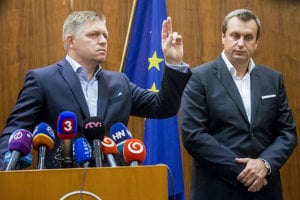 Robert Fico a Andrej Danko.