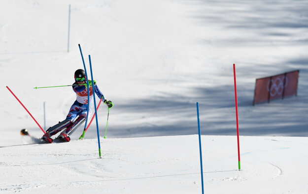 Petre Vlhovej sa olympijský slalom nevydaril.