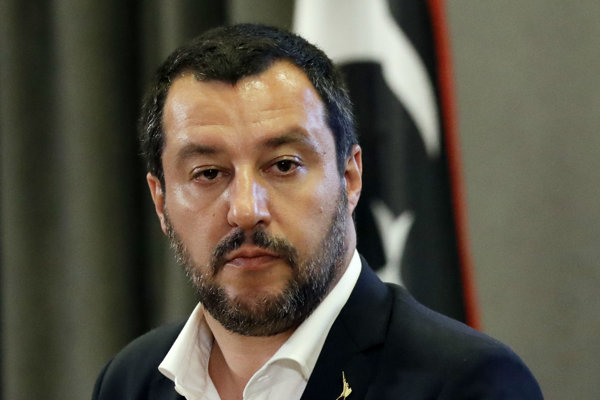 Taliansky minister vnútra Matteo Salvini.