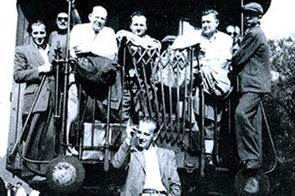 Rok 1950, cestou na stavbu Oravskej priehrady