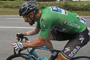 Peter Sagan počas Tour de France 2018.