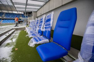 Aktuálny stav výstavby Národného futbalového štadióna na Tehelnom poli.