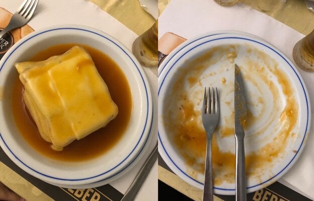 Francesinha pred a po, je to naozaj boj