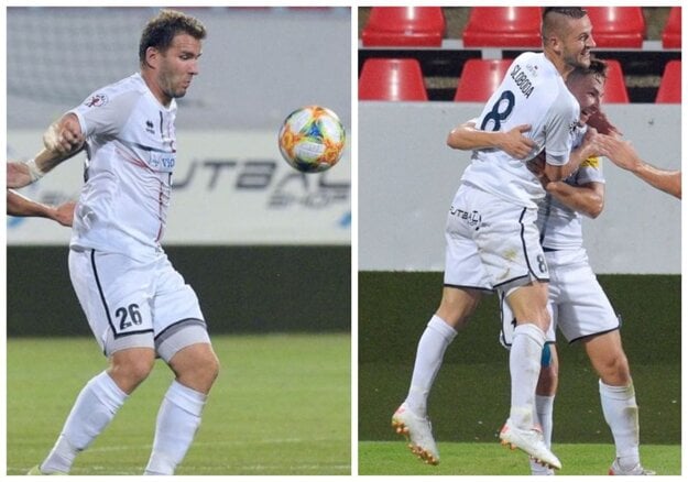 Tri hviezdy zápasu, skvelý stred zálohy FC ViOn. Tomáš Ďubek a Anton Sloboda sa trafili proti bývalému klubu a rozbehli aj iné gólové akcie, množstvom vyhratých súbojov žiaril aj Denis Duga (úplne vpravo).