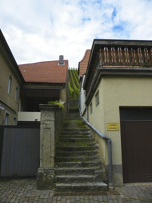 Strmé vinice na Escherndorfer Lump.