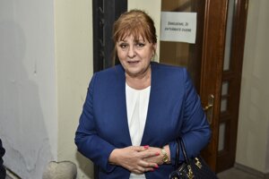 Podpredsedníčka Najvyššieho súdu SR Jarmila Urbancová po skončení rokovania Súdnej rady.