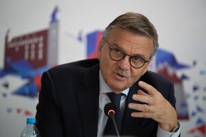 Prezident IIHF René Fasel.
