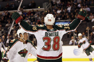 Pavol Demitra v drese Minnesoty Wild.