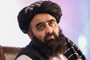 Talibanský minister zahraničných vecí Amír Chán Muttákí.