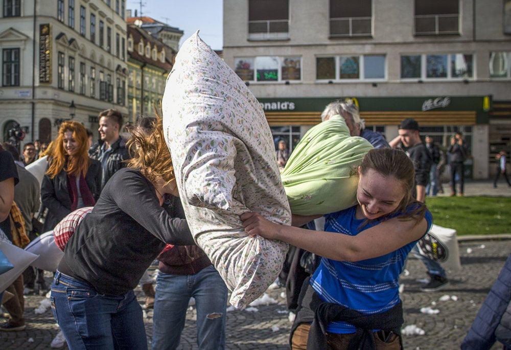 World Pillow Fight Day.