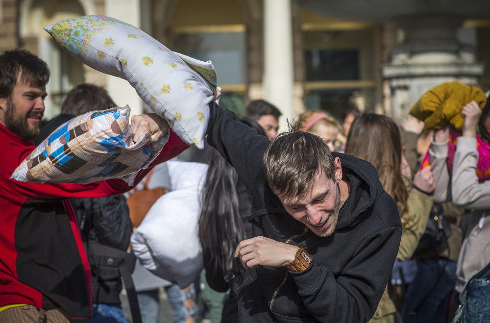 World Pillow Fight Day.