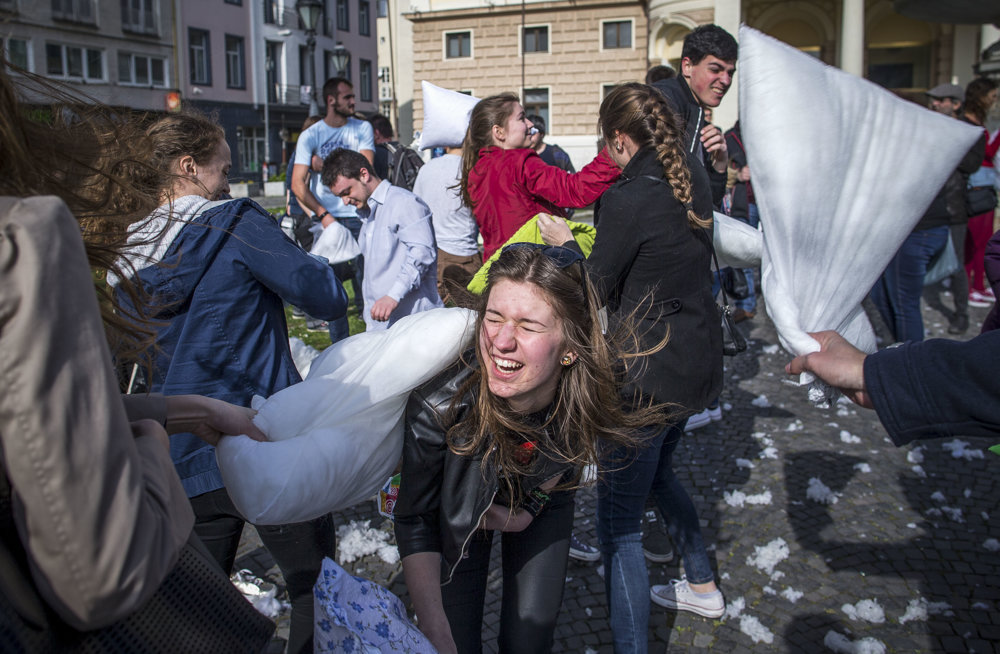 World Pillow Fight Day.