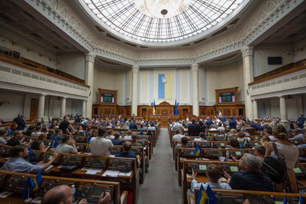 Ukrajinský parlament.