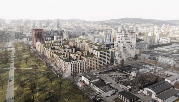 Vizualizácia projektu Mlynárka. (zdroj: YIT Slovakia)