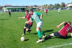 Snímka z vrábeľského derby Čifáre - Žitavce (2:0). 