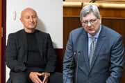 Odsúdený právnik Zoroslav Kollár a minister spravodlivosti Boris Susko zo Smeru.