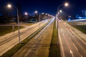 Električková trať na Ružinovskej ulici.