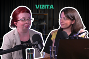 Zuzana Porubská a Denisa Prokopčáková v podcaste Vizita.