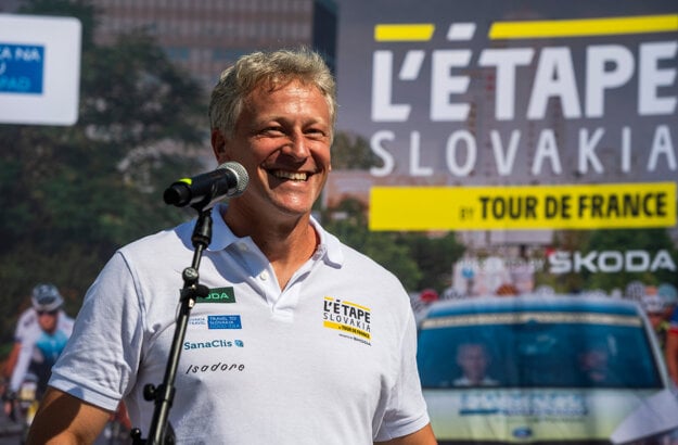 Riaditeľ pretekov L'Etape Slovakia by Tour de France Jozef Pukalovič. (zdroj: TASR)
