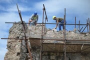 Hrad Turňa nad obcou Turňa nad Bodvou v okrese Košice – okolie, kde prebieha rekonštrukcia hradu v rámci projektu Ľudia a hrady. 