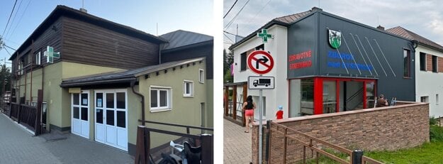 Zdravotné stredisko pred a po rekonštrukcii. (zdroj: Pavol Stolárik)