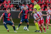 Štefan Gerec (vpravo) gólom v 90. minúte vystrelil Banskej Bystrici remízu 2:2.