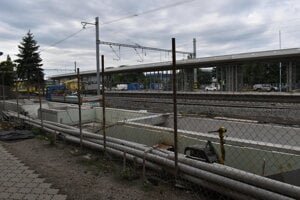 Michalovská železničná stanica zo 16. júla. 