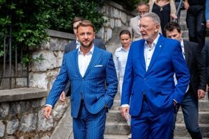 Chorvátsky minister vnútra Davor Božinovič prijal svojho slovenského rezortného partnera Matúša Šutaja Eštoka.