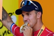 Holandský cyklista Dylan Groenewegen po víťazstve v 6. etape Tour de France 2024.