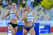 Slovenská reprezentantka v behu na 800 metrov Gabriela Gajanová počas mítingu P-T-S 2025.