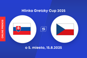 Slovensko U18 vs. Česko U18: ONLINE prenos z turnaja Hlinka Gretzky Cup 2025.