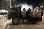 Protesty v Srbsku.