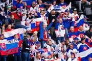 Na snímke slovenskí fanúšikovia počas MS 2025.