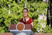 Mexická prezidentka Claudia Sheinbaumová.