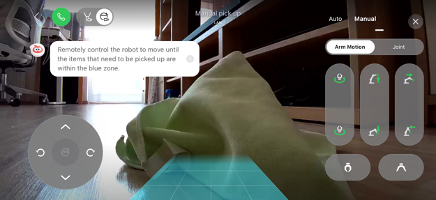 Rameno vieš ovládnuť aj na diaľku ručne, z obrazovky svojho smartfónu. (zdroj: Matúš Paculík)