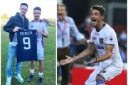 Jakub Sylvestr s Marekom Hamšíkom a v drese indického Chennaiyin FC.