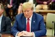 Donald Trump na súde v roku 2024.