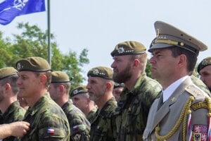 Českí vojaci.