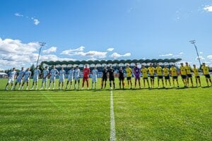 momentka zo zápasu FC Lokomotíva Košice - FC Košice
