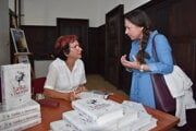 Jana Vrzalová na autogramiáde v Humennom.