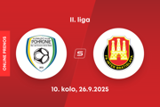 FK Pohronie - FK Inter Bratislava: ONLINE prenos zo zápasu 10. kola II. ligy.